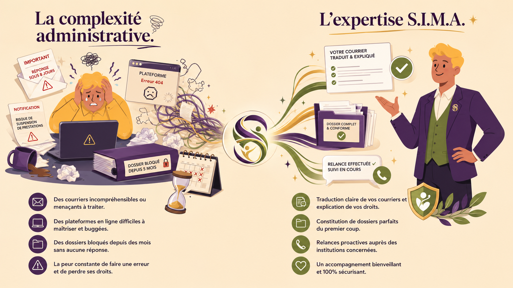 La complexité administrative face à l'expertise S.I.M.A.